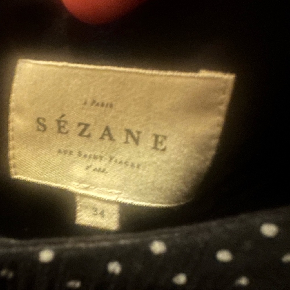 Sézane Black and White Polka Dot Garment - Picture 4 of 10